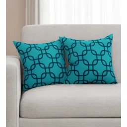 sej by nisha gupta Cotton Geometric Pattern 16X16 Inches Cushion Covers (Set Of 2)-picture-16