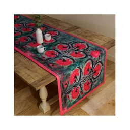 SEJ by Nisha Gupta Floral Grey Table Runner - Grey-picture-35