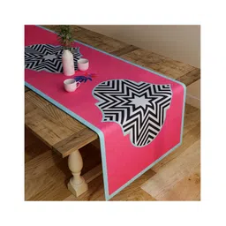 SEJ by Nisha Gupta Floral Pink Table Runner - Pink-picture-38