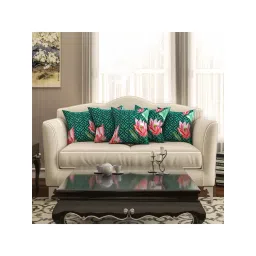 SEJ by Nisha Gupta Green Cushion Covers - Set of 5-picture-38