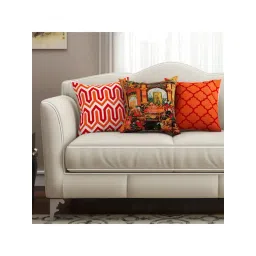 SEJ by Nisha Gupta Multicolor Cushion Covers - Set of 3-picture-46