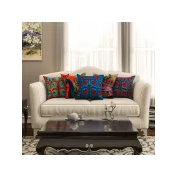 SEJ by Nisha Gupta Multicolor Cushion Covers - Set of 5-picture-30