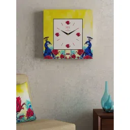 SEJ by Nisha Gupta Off White Framed Analogue Wall Clock - Set of 1-picture-19