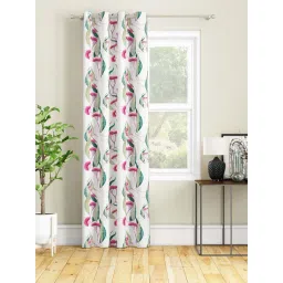 SEJ by Nisha Gupta Off-White Polyester 7 Ft. Door Curtain-picture-25