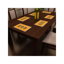 SEJ by Nisha Gupta Yellow Placemats - Set of 6-picture-25