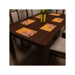 SEJ by Nisha Gupta Yellow Placemats - Set of 6-picture-43