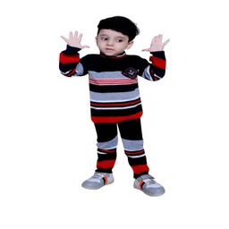 Selcan Kids Striped Woollen Pullover-picture-8