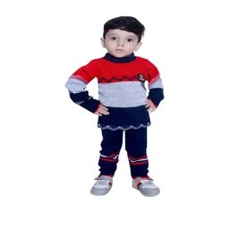 Selcan Unisex Kids Colourblocked Woollen Pullover-picture-15