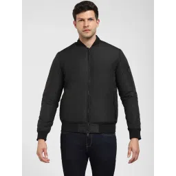 SELECTED HOMME Black Regular Fit Bomber Jacket image 1