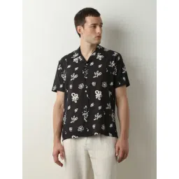 SELECTED HOMME Black Regular Fit Printed Shirt-picture-18