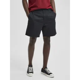 SELECTED HOMME Black Regular Fit Shorts-picture-20