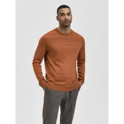 Selected Homme Bombay Brown Regular Fit Sweatshirt-picture-24