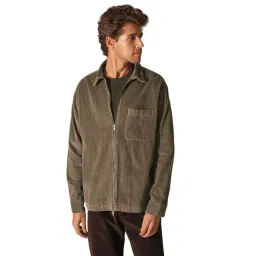 Selected Homme Brown Regular Fit Self Pattern Jacket-picture-10