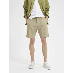 SELECTED HOMME Green Regular Fit Shorts-picture-30