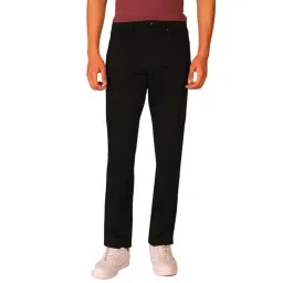 Selected Homme Jet Black Cotton Straight Fit Jeans-picture-38