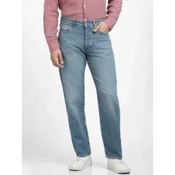 SELECTED HOMME Light Blue Loose Fit Lightly Washed Jeans-picture-18