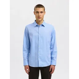 SELECTED HOMME Light Blue Slim Fit Shirt-picture-18
