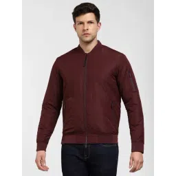 SELECTED HOMME Maroon Regular Fit Bomber Jacket-picture-31
