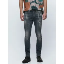 SELECTED HOMME Medium Blue Lightly Washed Slim Fit Jeans-picture-13