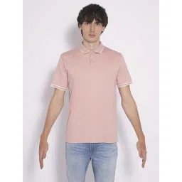 Selected Homme Pink Cotton Slim Fit Polo T-Shirt-picture-26