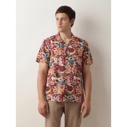 SELECTED HOMME Red Regular Fit Floral Print Shirt-picture-20