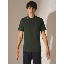 Selected Homme Trekking Green Cotton Slim Fit Polo T-Shirt-picture-46