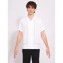 Selected Homme White Cotton Regular Structure Shirt-picture-28