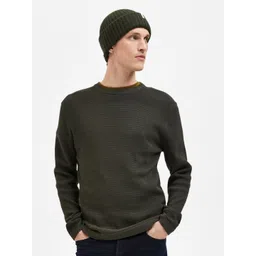 SELECTED Long Sleeves Ribbed Pure Cotton Pullover-picture-29