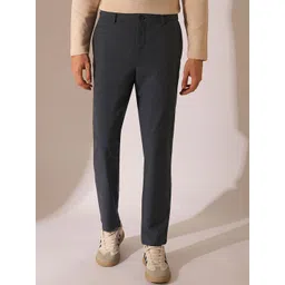 SELECTED Men Checked Slim Fit Trousers-picture-31