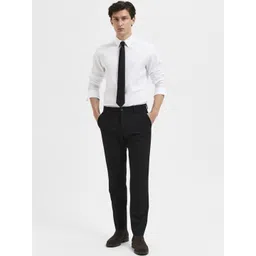 SELECTED Men Slim Fit Mid-Rise Formal Trousers-picture-13