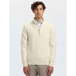 SELECTED Men Solid Pullover with Zip Detail-picture-40