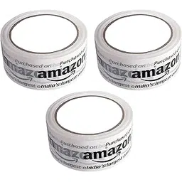 Self-Adhesive Printed Amazon White Packing Cello Tape - 65 Meters in Length - 48mm/ 2” Width, 3 Rolls Per Pack BOPP Industrial Packaging Tape for E-Commerce Box Packing-picture-13