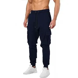 Self Design Cargo Pocket Jogger for Mens (Cargo Track-1pcs-Navy)-picture-10