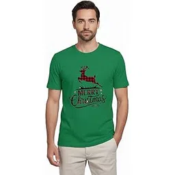 self fashion Merry Christmas Deer Tshirt for Men-picture-23