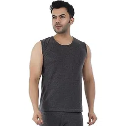selfcare Men’s Soft Polycotton Lycra Striped Thermal Sleeveless Round Neck Top (Pack of 1)-picture-44
