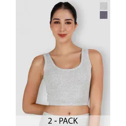 SELFCARE Pack Of 2 Breathable Crop Thermal Tops-picture-25