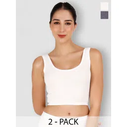 SELFCARE Pack Of 2 Breathable Crop Thermal Tops-picture-22