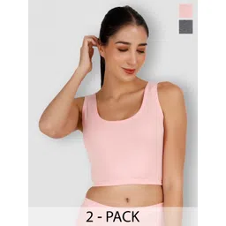 SELFCARE Pack Of 2 Breathable Crop Thermal Tops-picture-17