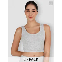 SELFCARE Pack Of 2 Breathable Crop Thermal Tops-picture-27
