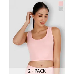 SELFCARE Pack Of 2 Breathable Crop Thermal Tops image 1