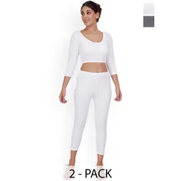 SELFCARE Pack Of 2 Round Neck Thermal Sets-picture-20
