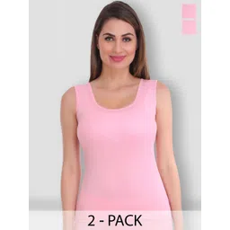 SELFCARE Pack Of 2 Sleeveless Winter Wear Thermal Tops-picture-24