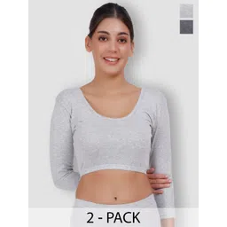 SELFCARE Pack Of 2 Thermal Crop Tops-picture-37