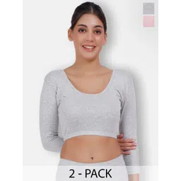 SELFCARE Pack Of 2 Thermal Crop Tops-picture-17