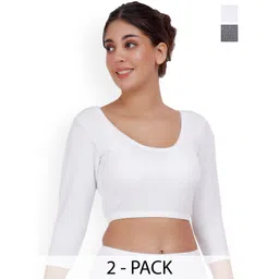 SELFCARE Pack Of 2 Women Round Neck Thermal Tops-picture-25