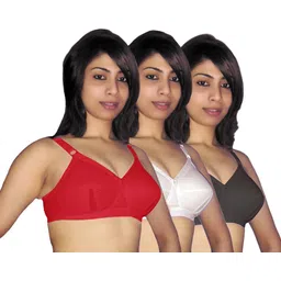 selfcare Pack of 3 Women Full Coverage Non Padded Bra-picture-10