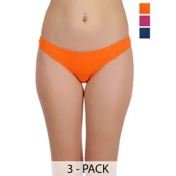 SELFCARE Pack Of 3 Women Seamless Mid-Rise Bikini Briefs-picture-32