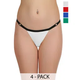 SELFCARE Pack Of 4 Seamless Thongs Briefs SN2967-picture-33