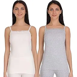 selfcare Women Cotton Blend Thermal Camisole Top (Pack of 2)-picture-10