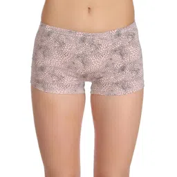 SELFCARE Women Soft Cotton Printed Mid Rise Boy Short Briefs-picture-30